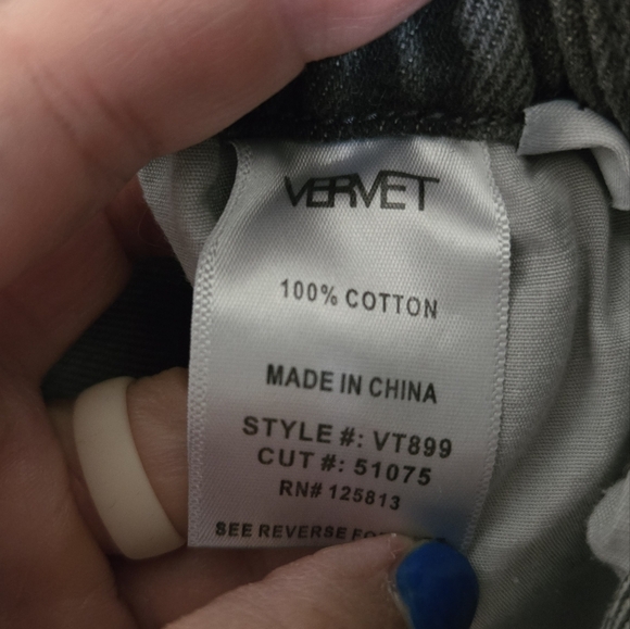 Vervet | Gray Paper Bag High Rise Denim Shorts Size XS - Picture 10 of 11